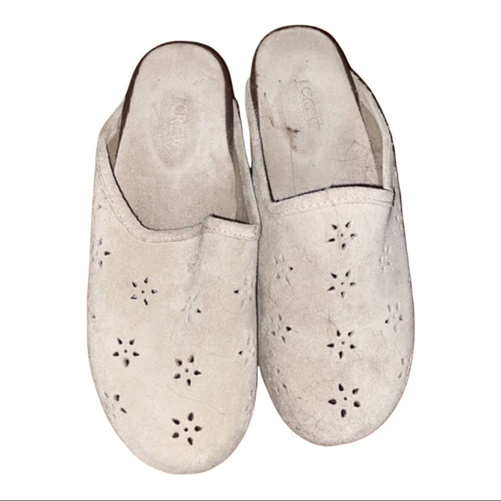 J. Crew Cream Suede Shoes Size 6 M